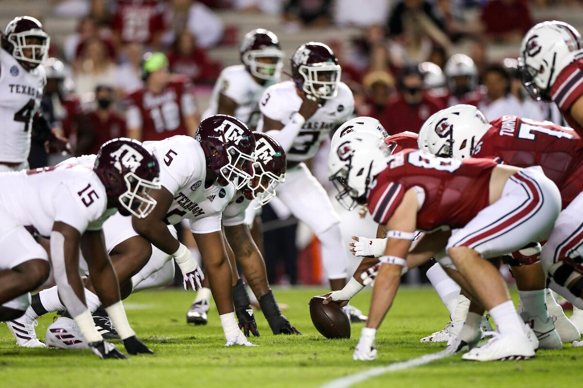 COLUMBIA, SC - 20201107 - Texas A&M Aggies Football vs. South Carolina Gamecocks